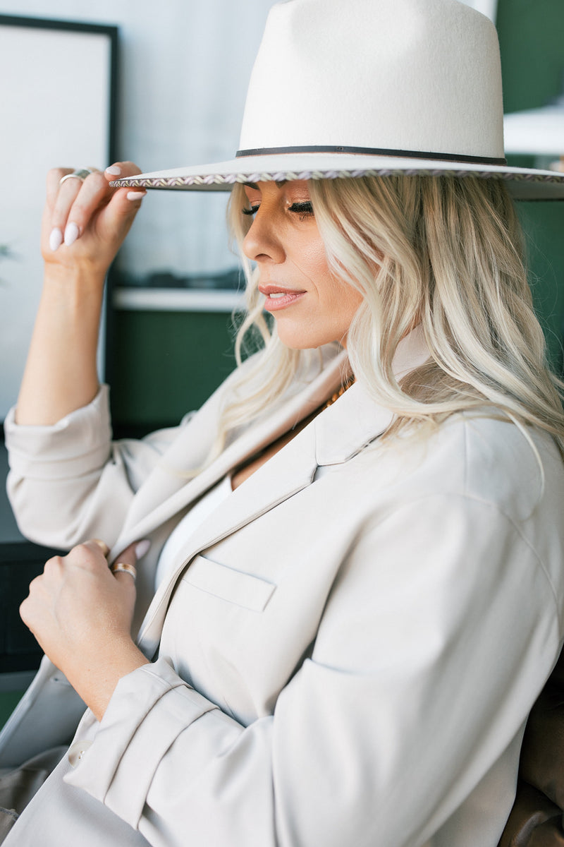 Lizzy Rancher Hat In Ivory