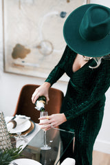 Billie Rancher Hat In Emerald Green