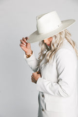 Billie Rancher Hat In Ivory Straw
