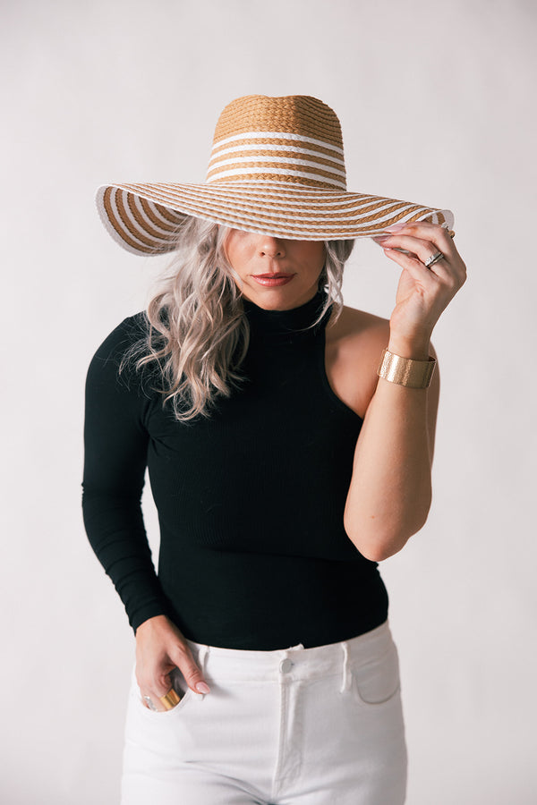 Mandy Straw Rancher Hat in White