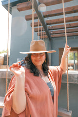 Billie Rancher Hat In Cinnamon Straw