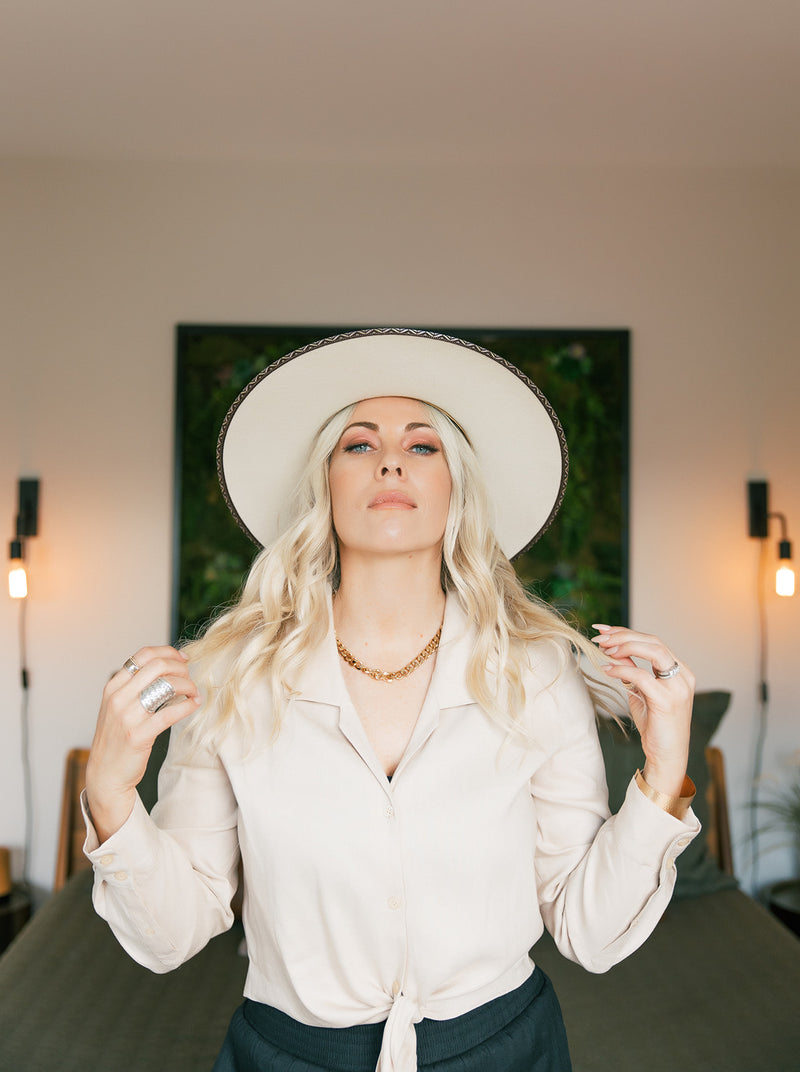 Lizzy Rancher Hat In Ivory