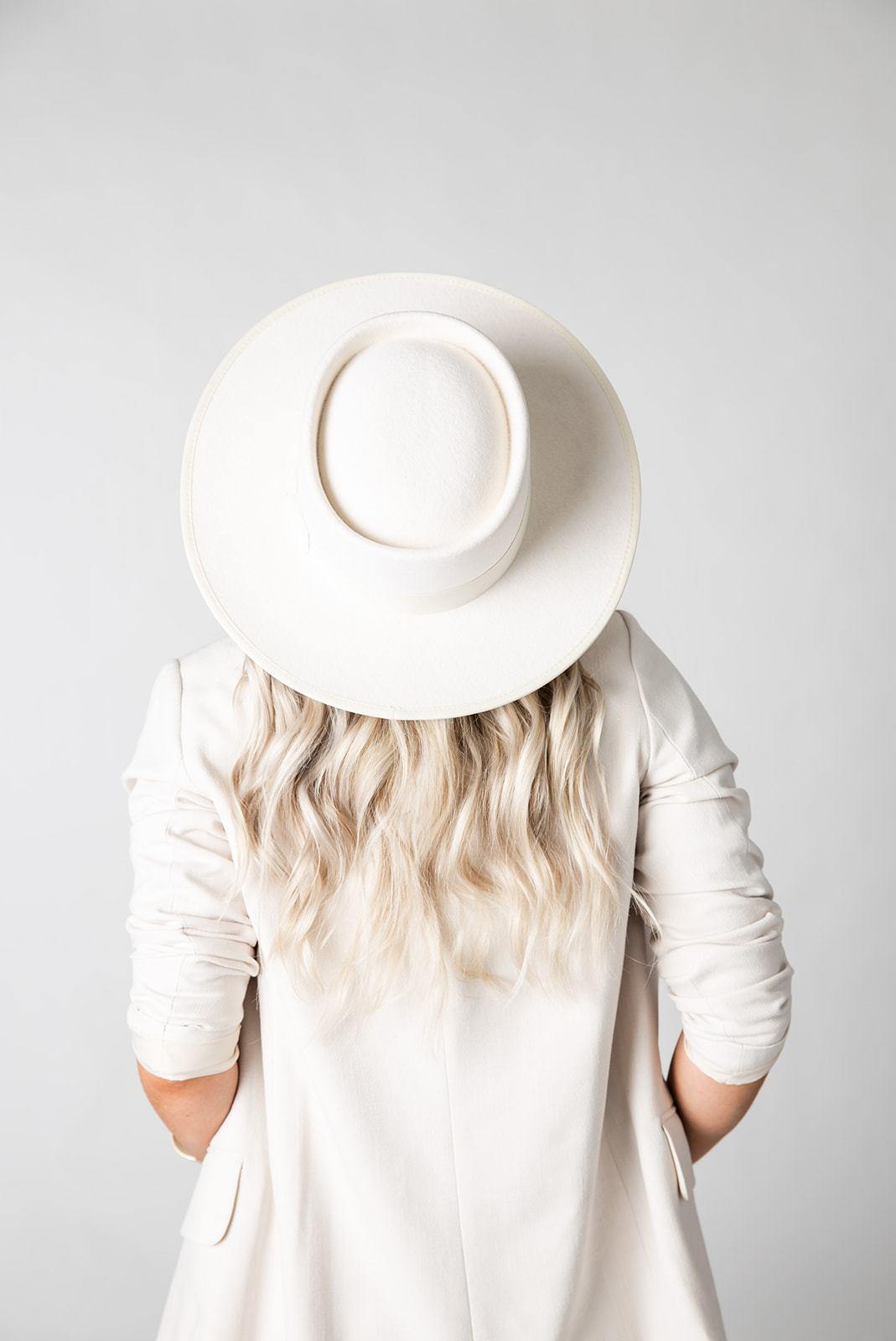 Coco Boater Hat In Ivory