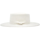 Ivory boater hat