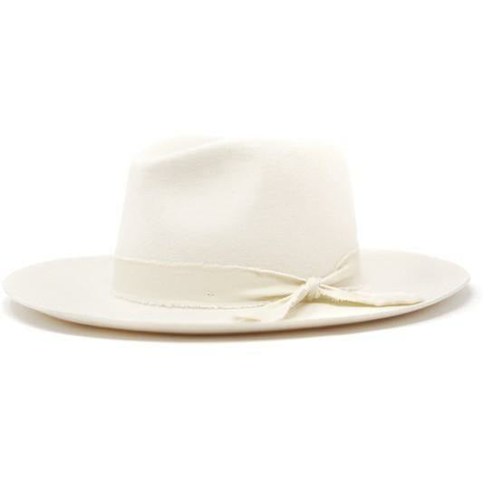 Stiff Brim Fedora Hat in Ivory  Wide Brim Hat for Women – CEO HAT CLUB