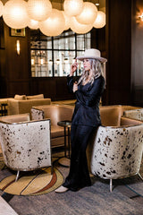 (PRE-ORDER)5/14 Donna Stiff Brim Fedora Hat In Ivory - Ceohatclub